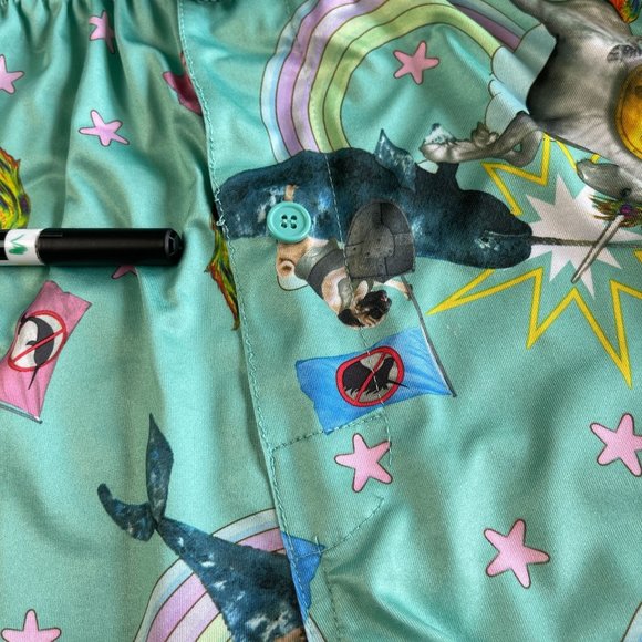 Briefly Stated Pants PJs Unicorn Pug Dog Cat Narwhal Battle EPIC Rainbow Size L - Picture 10 of 15